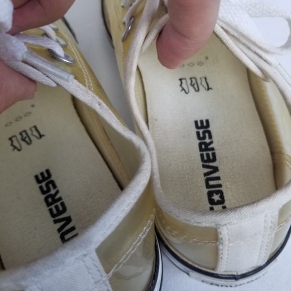 Converse 90s/Y2K Style Clear PVC Low Top Chuck Taylor Sneakers Size 8 - Picture 11 of 12